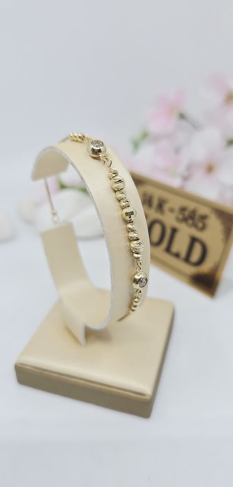 Złota bransoletka próba 585 14k