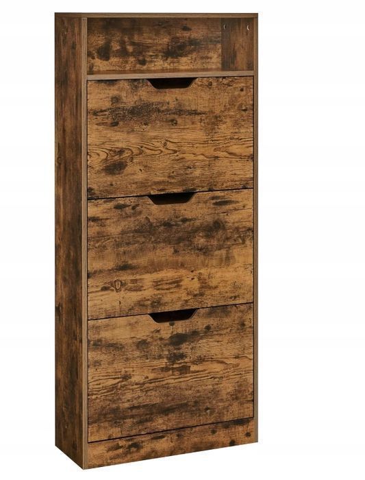 Szafka Na Buty Z 3 Klapkami, 24 X 60 X 139 Cm Vasagle Lbc046B01