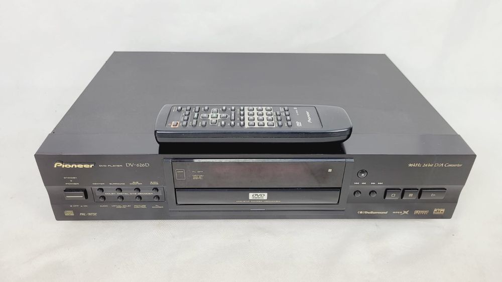 Pioneer DV 626 D odtwarzacz płyt DVD CD PILOT złoto optyczne