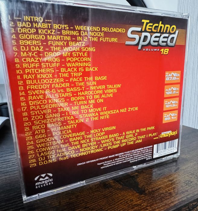 Techno Speed Volume 18 CD