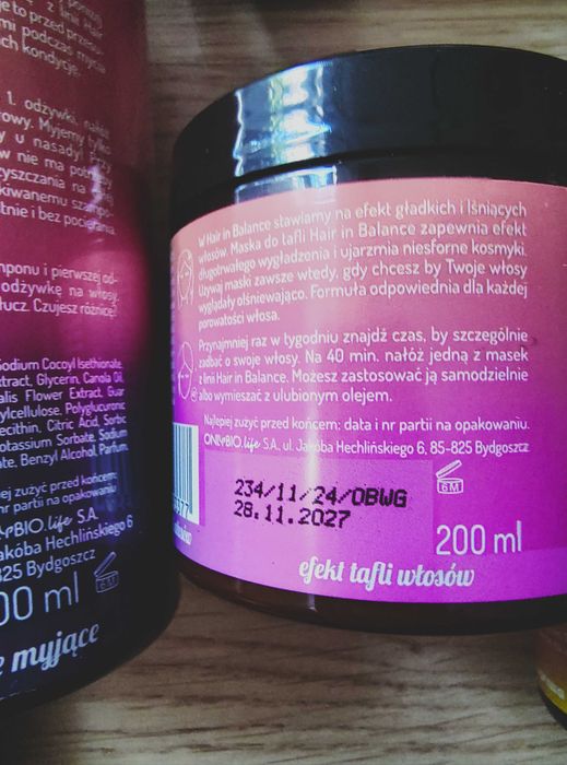 Zestaw kosmetyków do włosów Hair in Balance by ONLYBIO