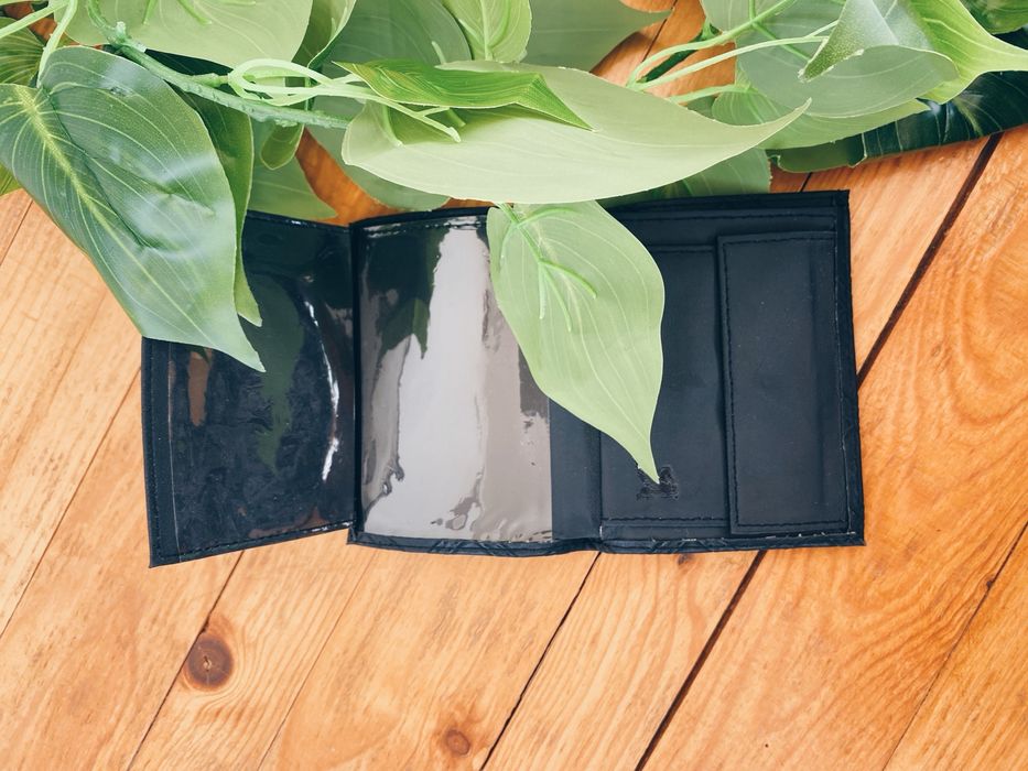 Portfel czarny skorzany