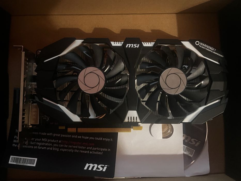 GTX 1060 3GB MSI OC Dual Fan | Caixa | Termopasta Nova