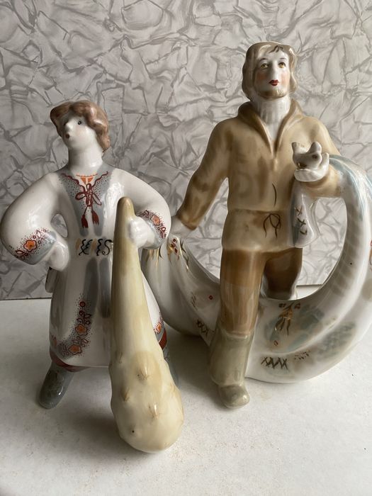 Статуэтка Рыбак с неводом Котигорошко