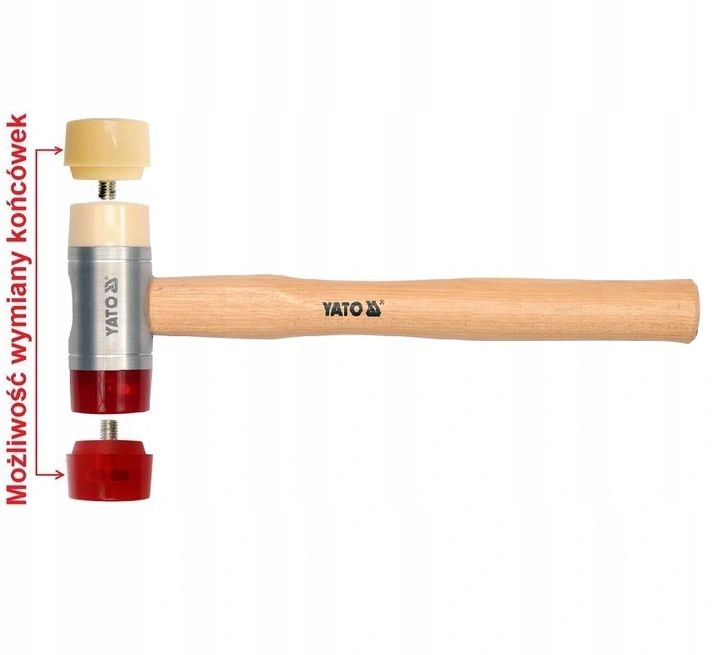 Młotek blacharski Yato 22 mm z trzonkiem hikorowym 150 g