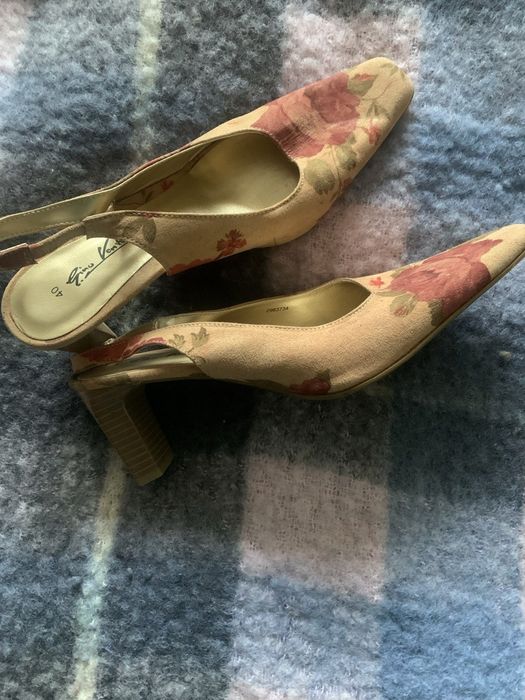 Стильные туфли из ткани с красивенным принтом 38-40