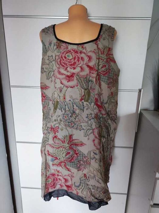 Joe Browns r 50 ciekawa sukienka tunika bawełna 100%