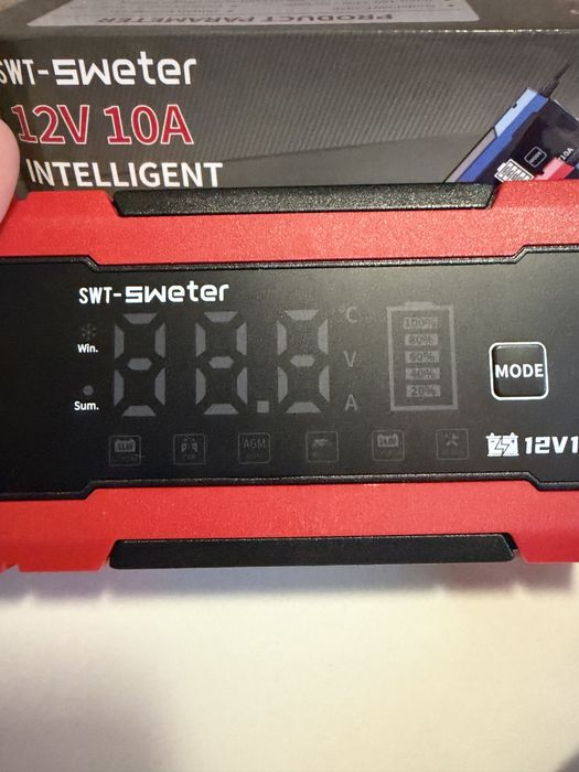 Carregador de baterias Inteligente 12V 10A