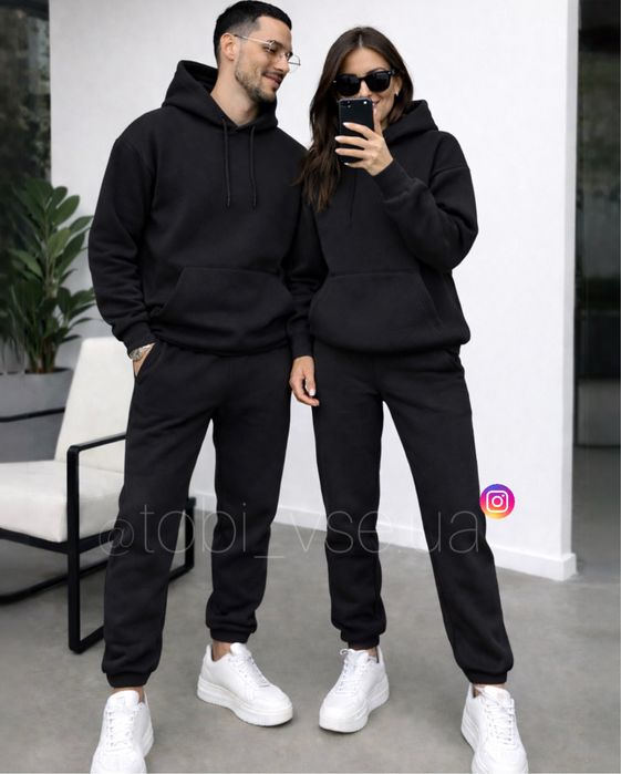АКЦІЯ‼️ Теплий спортивний Костюм Чоловій і Жіночої на Флісі Парні зима