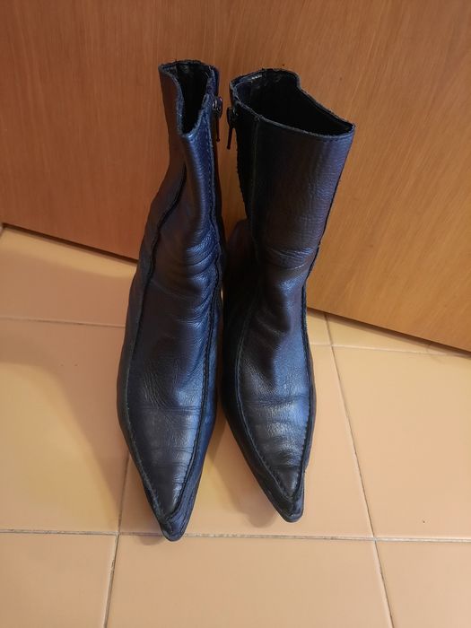 Botas salto cunha