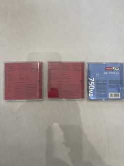 Conjunto Zip de 750 MB da Iomega e 2 disquetes IOMEGA Zip de 250 MB PC