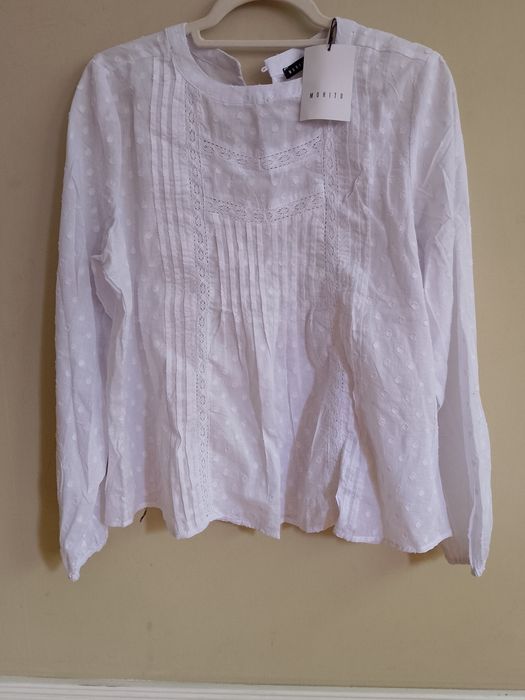 Bluzka biała Mohito 100% cotton R-38