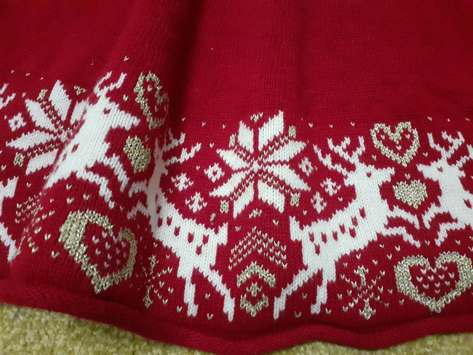 Плаття, сукня новорічна 12-18  місяців, 3-6 років