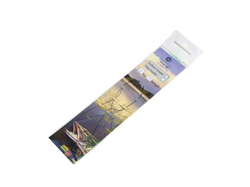 Przypon wolframowy 6kg 35cm - dwie sztuki, cienki splot, mocne agrafki