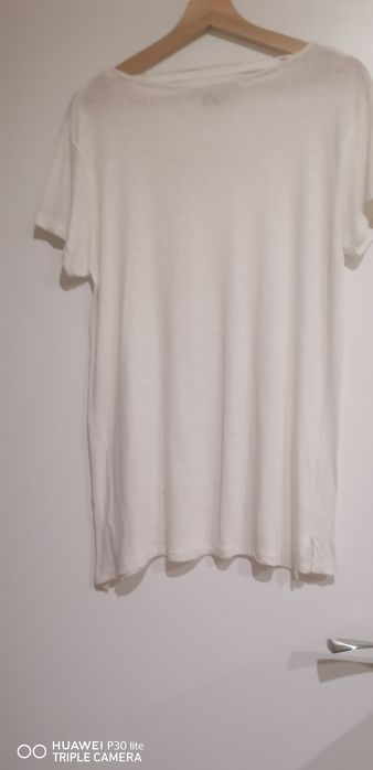 Camisola senhora branca em algodão