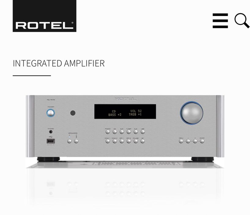 Amplificador Rotel RA 1572 silver