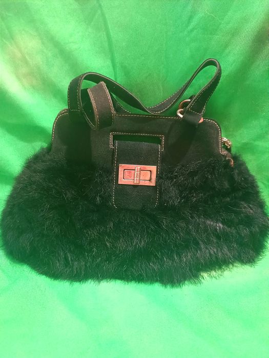 Сумка замш + натуральне хутро.
