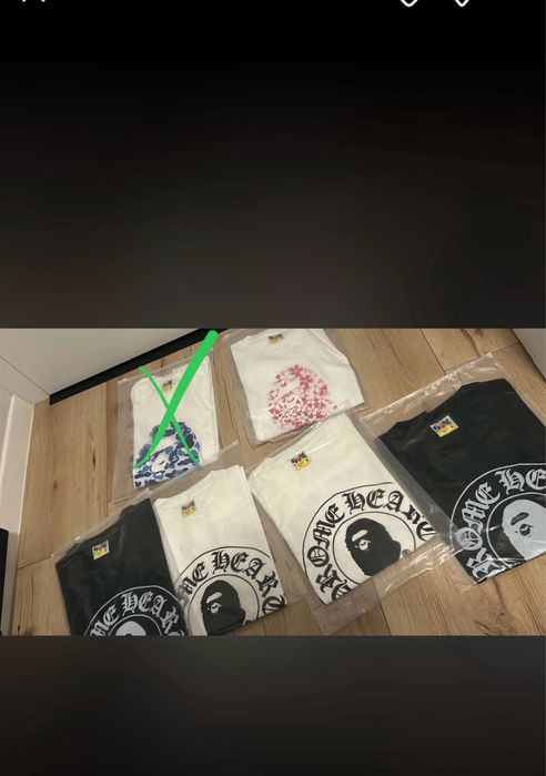 Koszulka Bape rozowa
