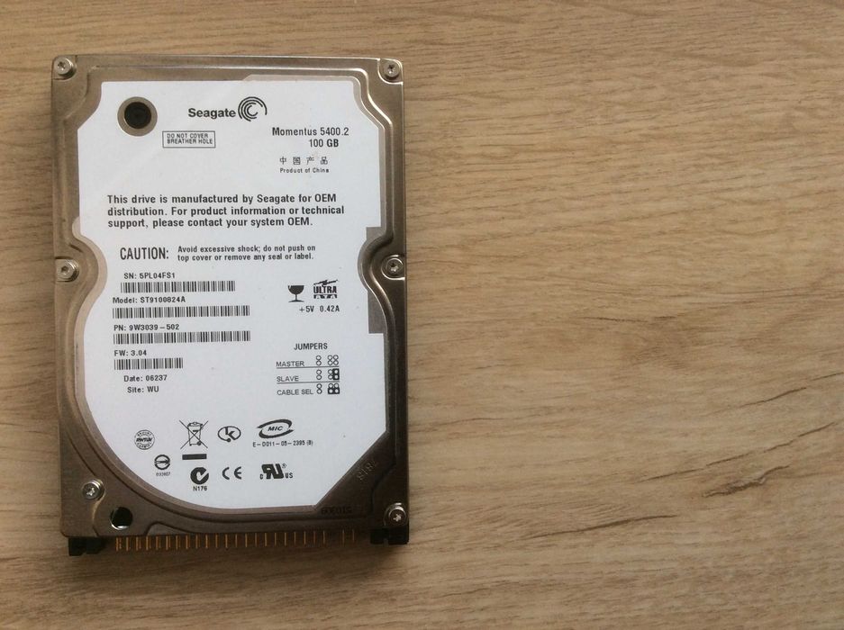 HDD 2,5'' ATA/IDE/PATA  100GB Seagate Momentus /stan bdb