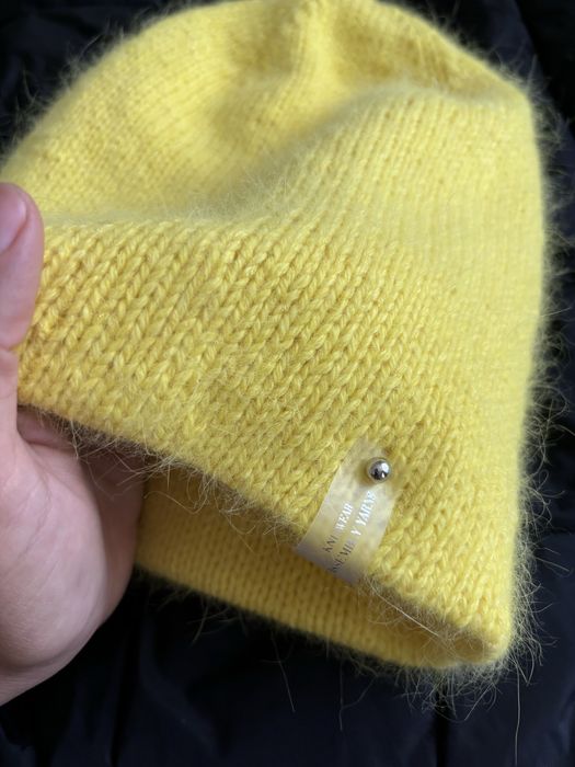 Подвійна шапка з ангори