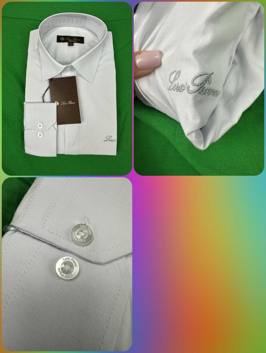Koszule męskie M-3XL Slim Fit Loro Piana Ultra Premium