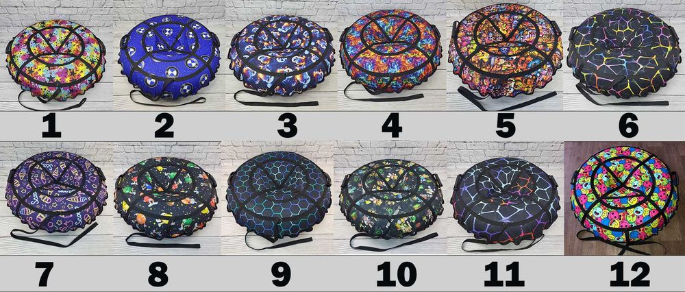 Надувна Ватрушка-плюшка тюбинг Зірочки тюбінг надувний 100 см