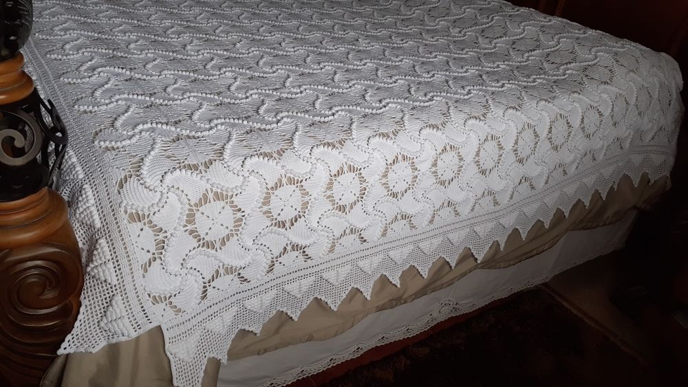 Colcha em crochet