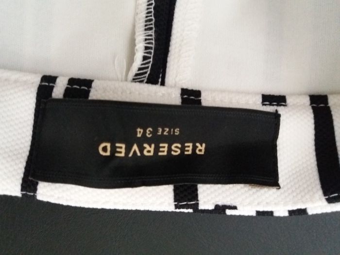 biało czarna spódnica Reservd