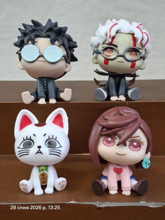 Набор фигурок 4 шт Дандадан Dandadan Окарун Турбо бабка Аясэ Момо Кэн