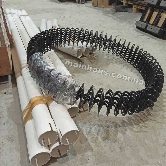 шнек гнучкий спіральний 69мм для труби 90 мм спіраль