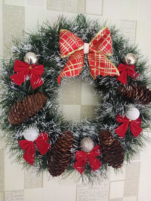Новий! Різдвяний вінок, Новорічний віночок, ручна робота