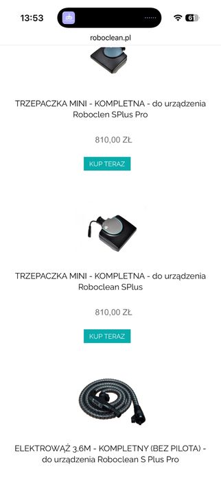 Roboclean mini turboszczotka power nozzle aura