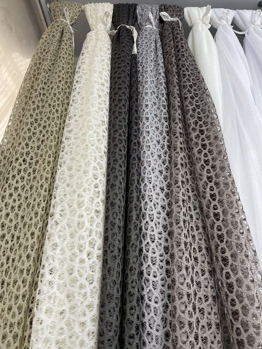 !АКЦІЯ!Тюль гіпюр сітка на кухню на основі жакарду,тюль в зал