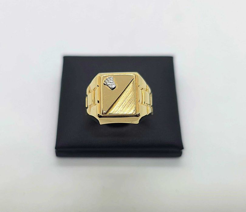 Nowy złoty sygnet próby 585 - 6,11g (Rozmiar 26)