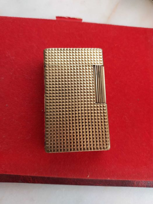 Isqueiro Dupont plaque ouro