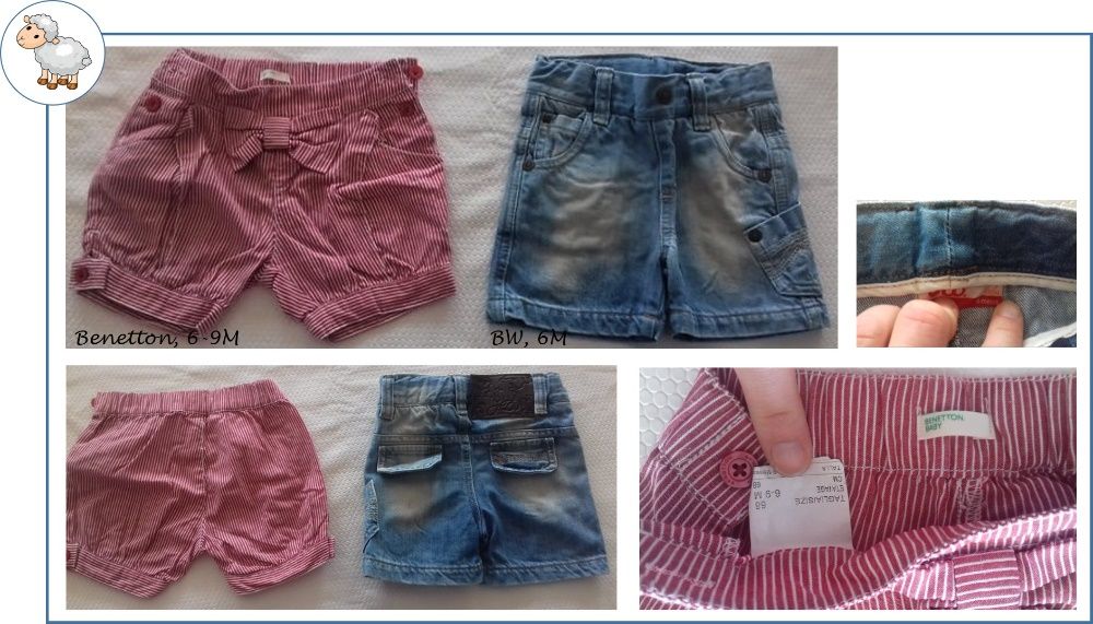 0-12Meses Menina Primavera/Verão - calções e conjuntos