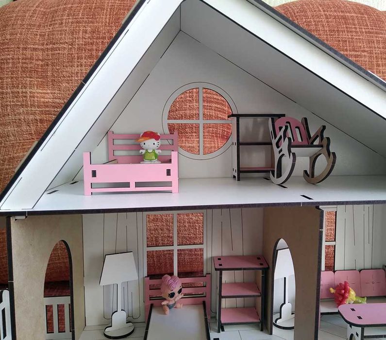 Будиночок для лялечок LOL із набором меблів і підйомником