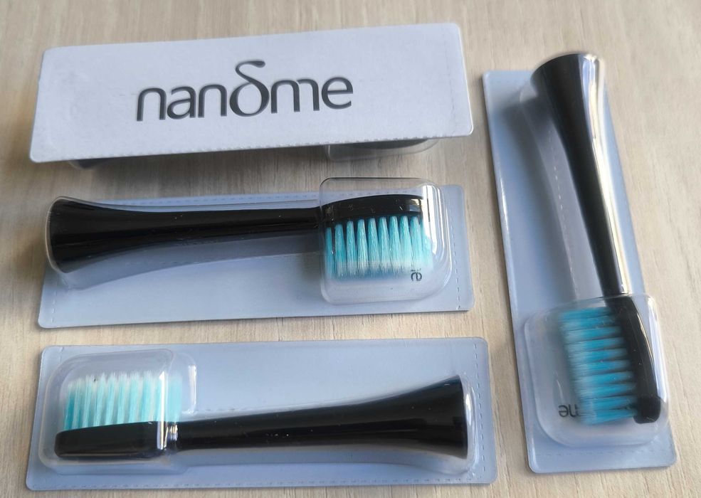 Oryginalne końcówki do szczoteczki Nandme NX8000 / NX9000 w kolorze czarnym - 4szt
