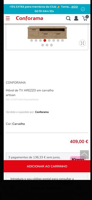 Móvel para TV em excelente estado, como novo