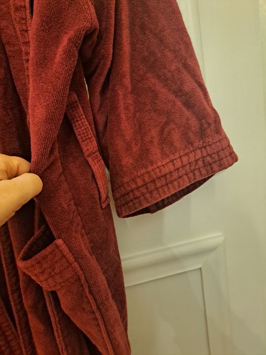 Szlafrok Bordowy STAFFORD gruba frotte