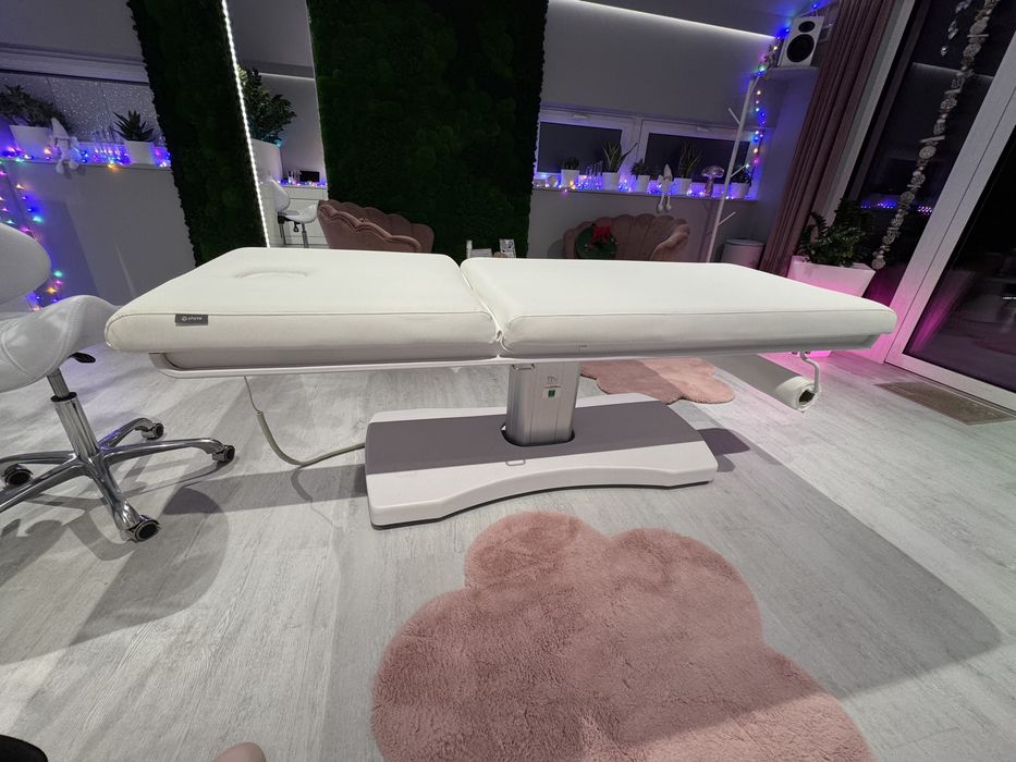 Elektryczne łóżko do masażu /kosmetyczne Physa  LIMOGES  białe
