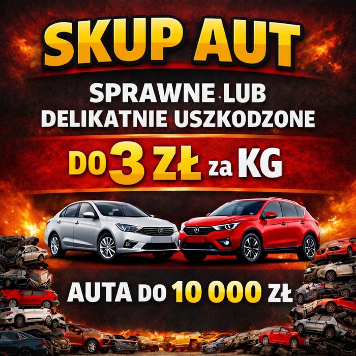 Skup Aut SPRAWNE Zadbane LPG Skutery Kempingi Motocykle