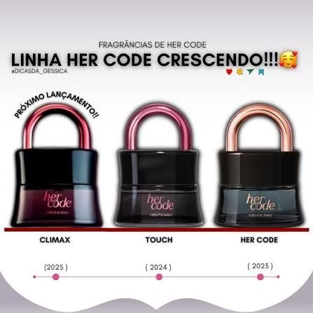 Linha Her Code O Boticário