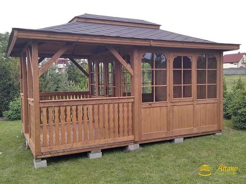 Altana 28 Ogrodowa 3x4,5m Stylizowana | Gont i Impregnacja PRODUCENT