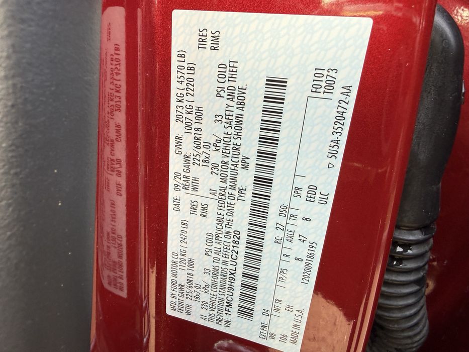 ‼️Ford Escape/2.0 бензин/SEL/2020 рік/4Х4 AWD‼️