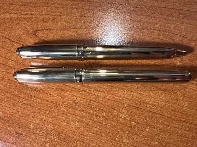 Conjunto Canetas Sheaffer Prelude 368 com banho de ouro 22k (Fluted Gold) (Made in USA)