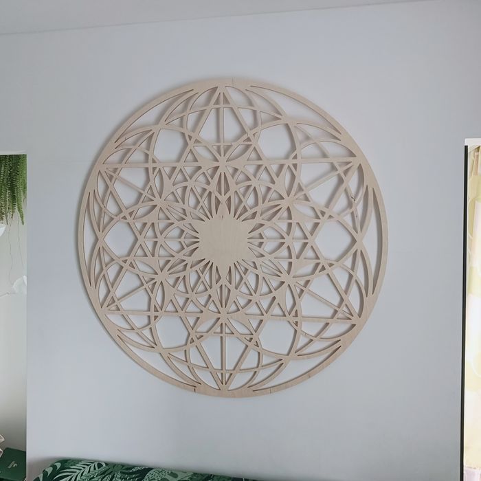 Rozeta dekoracyjna ażurowa mandala dekoracja na ścianę duża 120cm koło