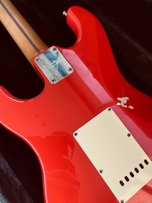Fender stratocaster 63 Fiesta Red-réplica/cópia FEITA À MÃO
