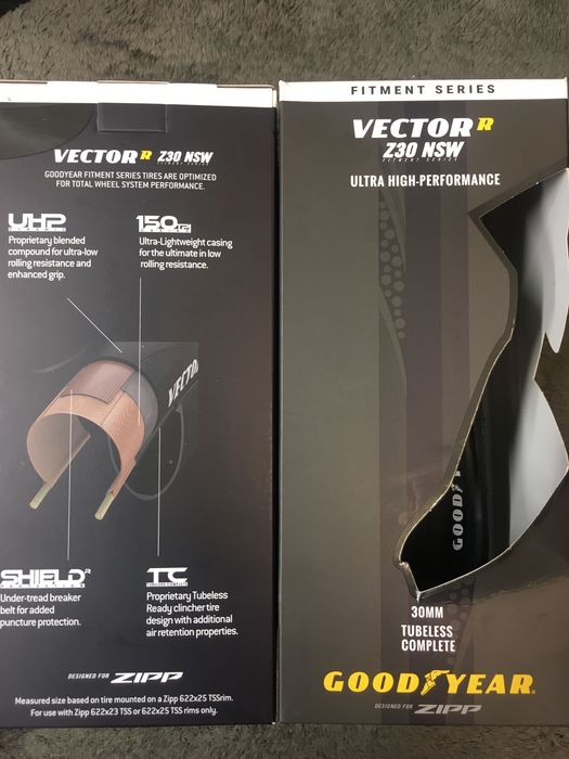 2 x Opona zwijana ZIPP Goodyear Vector Z30 NSW TBLS 700x30C