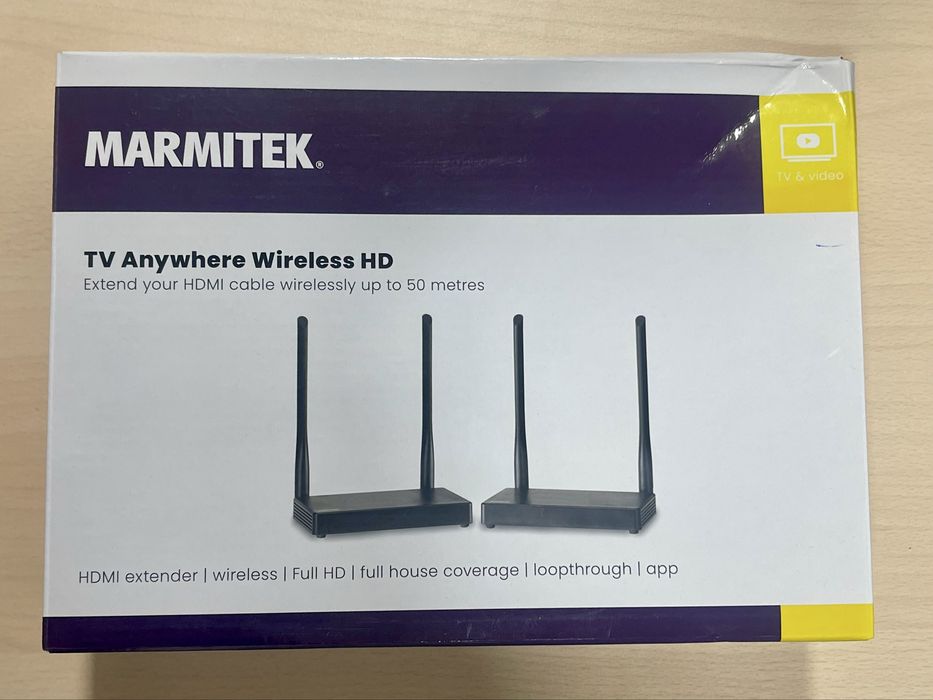 Transmissor TV Marmitek TV Anywhere Wireless HD - 1080p FullHD NOVO